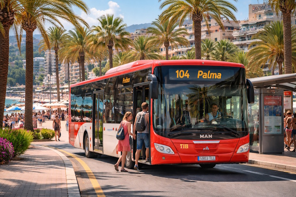 Linienbus in Magaluf