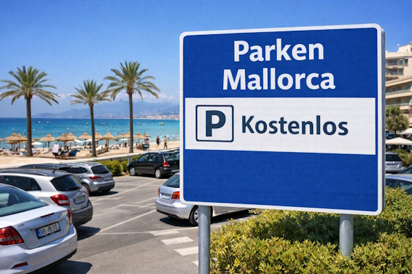 Kostenloser Parkplatz auf Mallorca